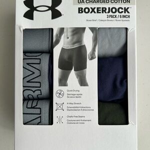 Under Armour 3 pack men’s M charged cotton Boxer Briefs
